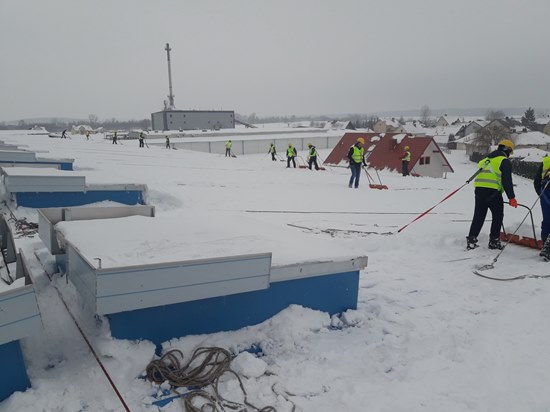 Odśnieżanie dachów